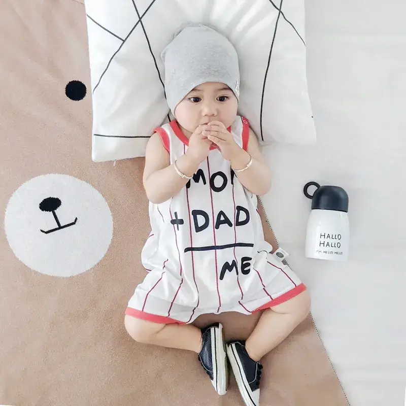 Cute Baby Siamese Sleeveless Outfit Newborn