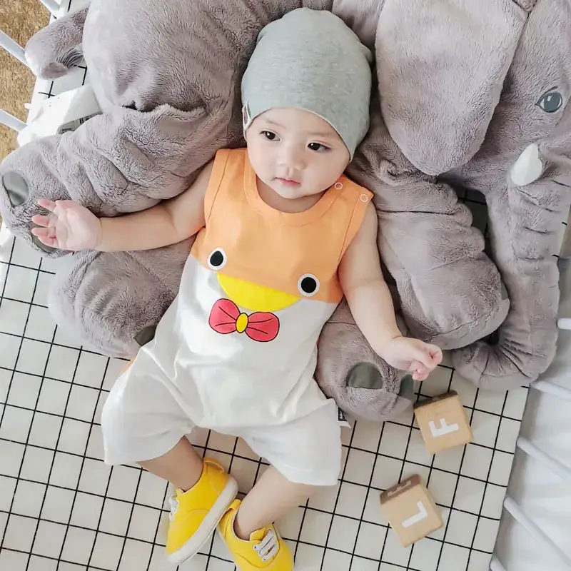Cute Baby Siamese Sleeveless Outfit Newborn