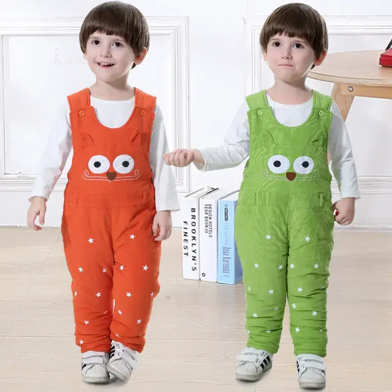 Baby Green Cotton Sling Pants Set with Cute Embroidery - Image 13