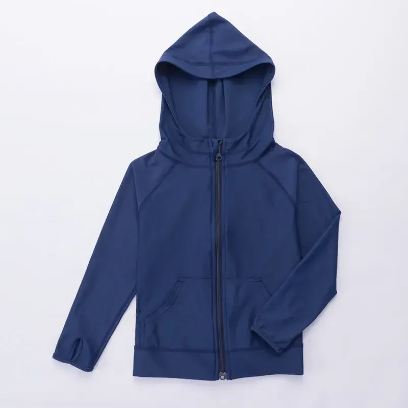 Girls Hooded Sunscreen Jacket White Summer Wear - Image 7