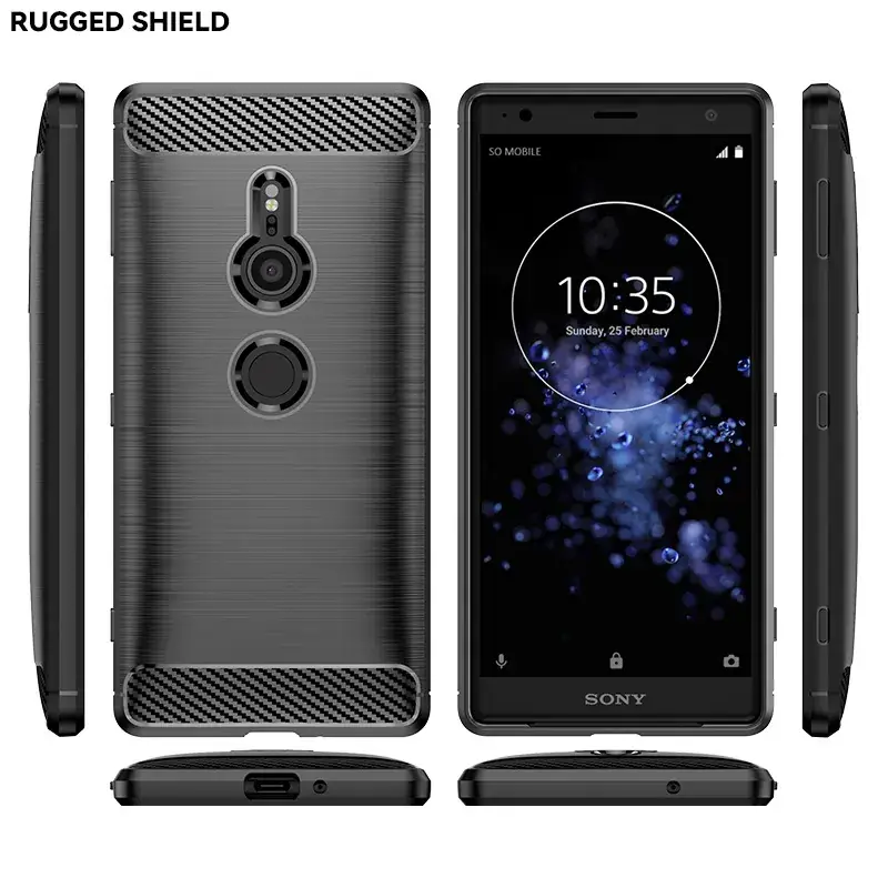 Sony XZ2 Protective Case Brushed Black - Image 9