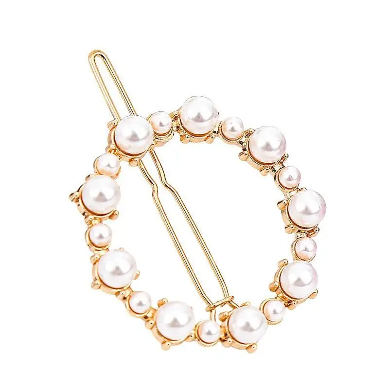Korean Ins Pearl Hair Clip Frog Buckle - Image 8