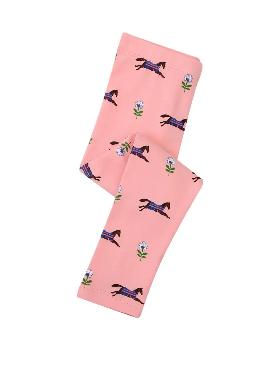 Girls Pink Dinosaur Printed Leggings Western Style - Image 5