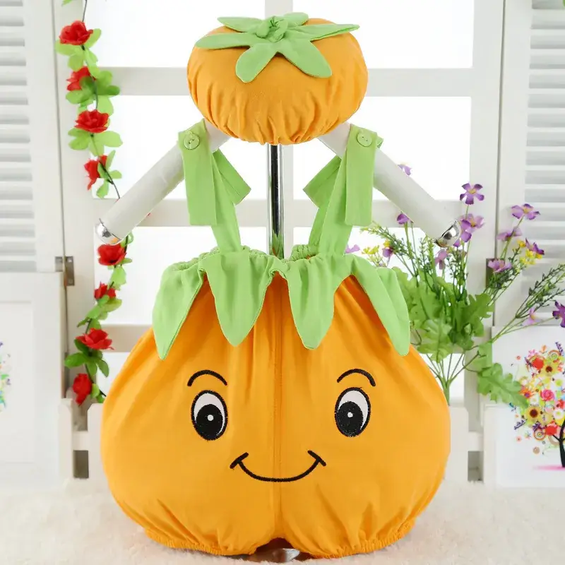 Baby Pumpkin Hat & Jumpsuit Set for Newborns - Image 5