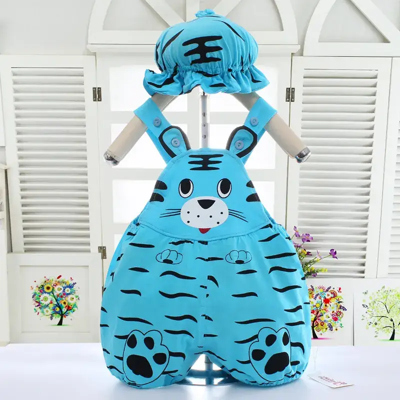 Orange Tiger Baby Crawling One-Piece Set - Image 3