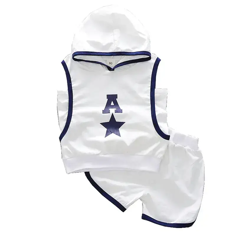 Kids Korean Style Vest Shorts Set Boys Girls Summer - Image 7