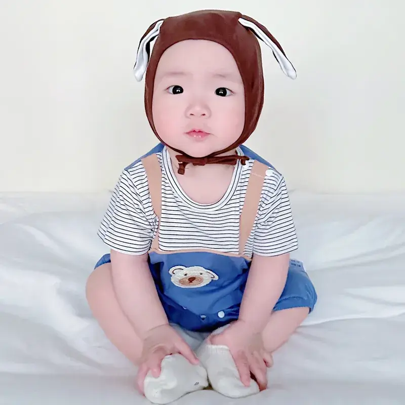 Baby Blue Striped Shorts Set for Boys Girls Newborn - Image 14