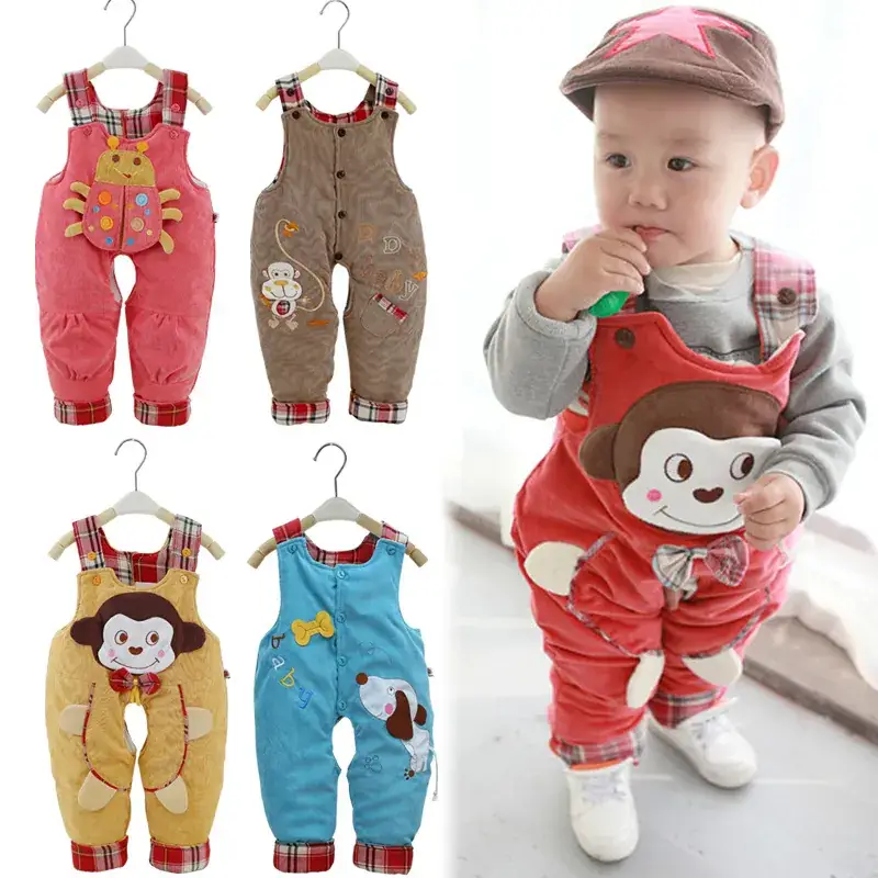 Baby's Fleece-Lined Sleeve Pants Set Open Fall Winter