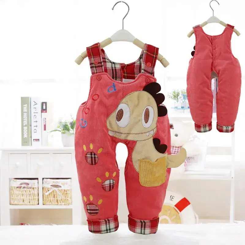 Baby's Fleece-Lined Sleeve Pants Set Open Fall Winter