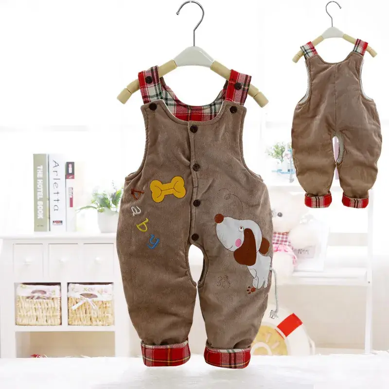Baby's Fleece-Lined Sleeve Pants Set Open Fall Winter