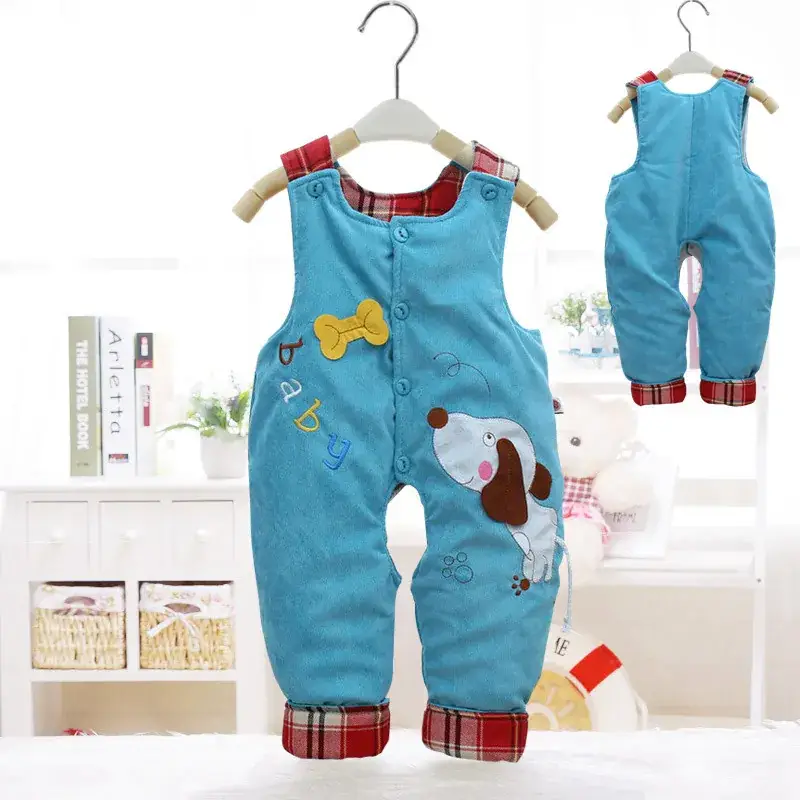 Baby's Fleece-Lined Sleeve Pants Set Open Fall Winter