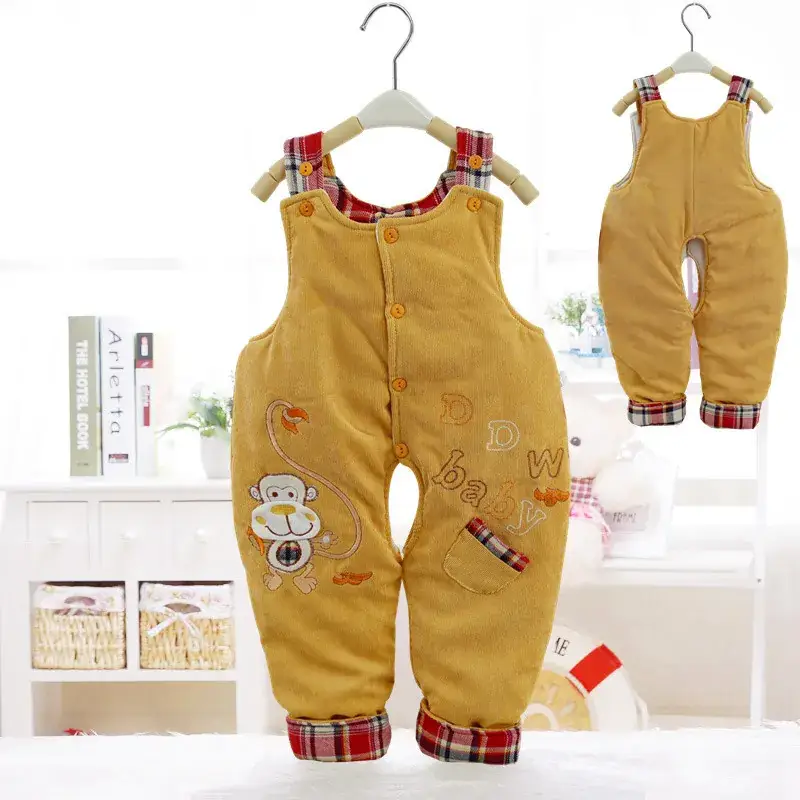 Baby's Fleece-Lined Sleeve Pants Set Open Fall Winter