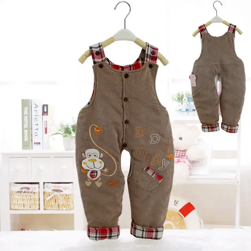 Baby's Fleece-Lined Sleeve Pants Set Open Fall Winter