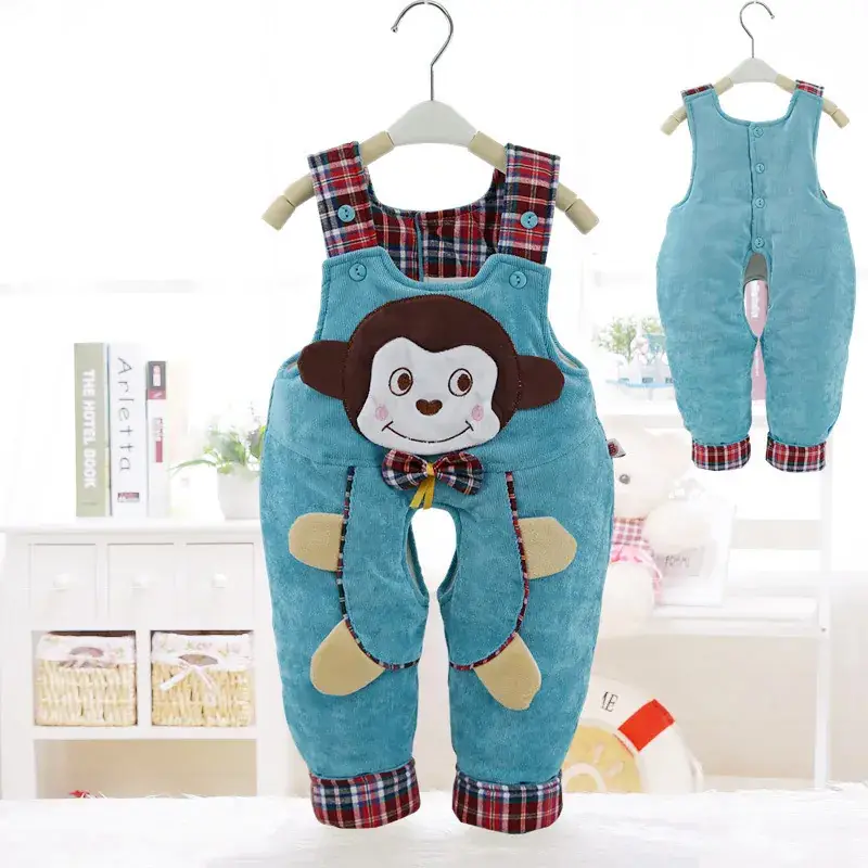 Baby's Fleece-Lined Sleeve Pants Set Open Fall Winter