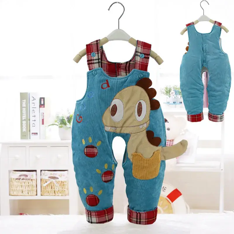 Baby's Fleece-Lined Sleeve Pants Set Open Fall Winter