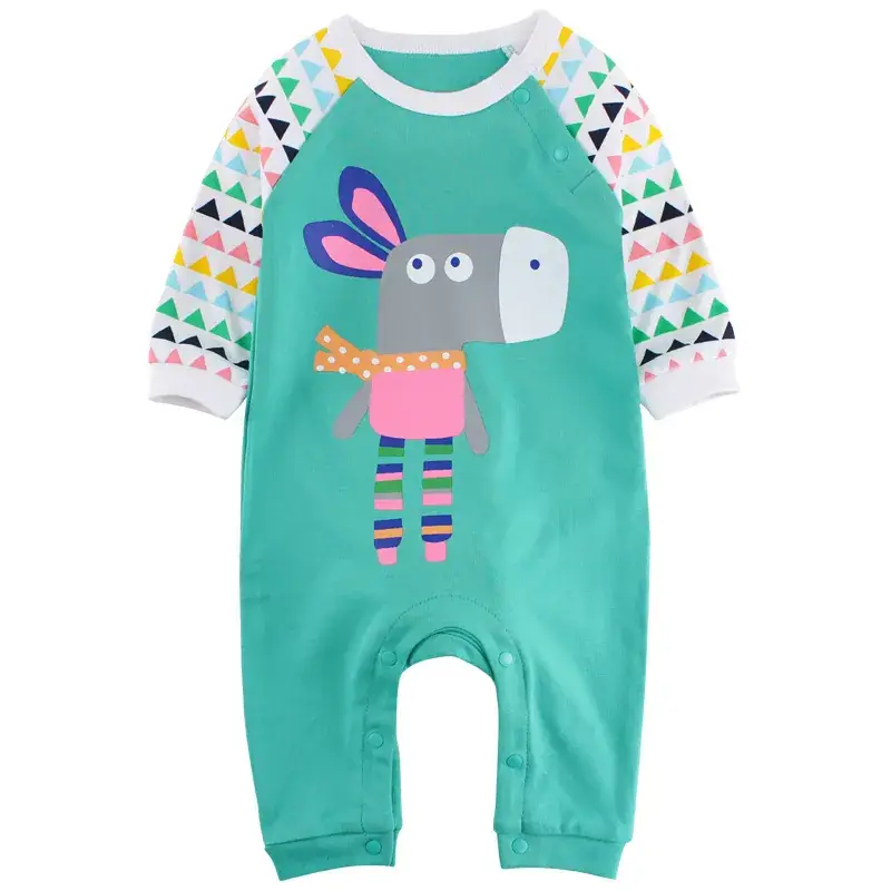 Newborn Korean Style Conjoined Clothes White Red Long Sleeve - Image 8