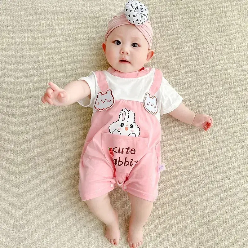 Newborn Baby Fart Coat Orange Polka Dot Shorts Set - Image 14