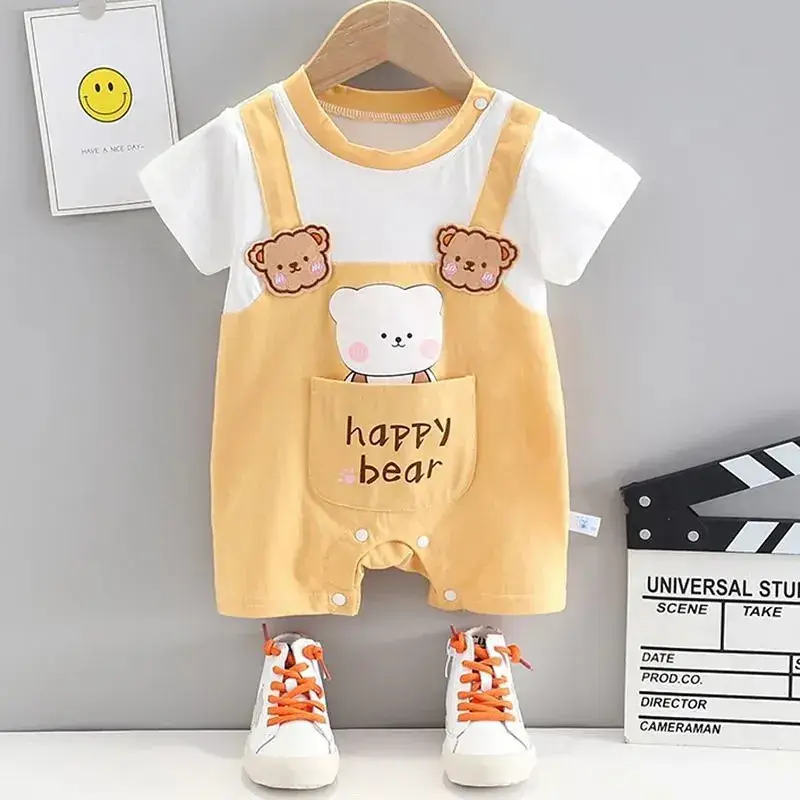 Newborn Baby Fart Coat Orange Polka Dot Shorts Set - Image 2
