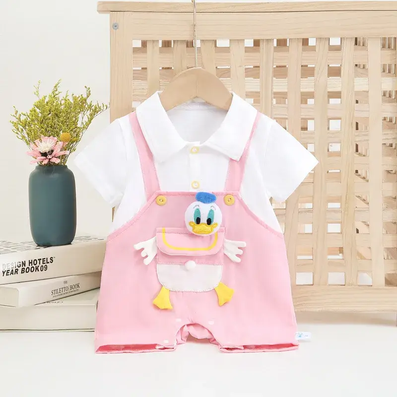 Newborn Baby Fart Coat Orange Polka Dot Shorts Set - Image 9