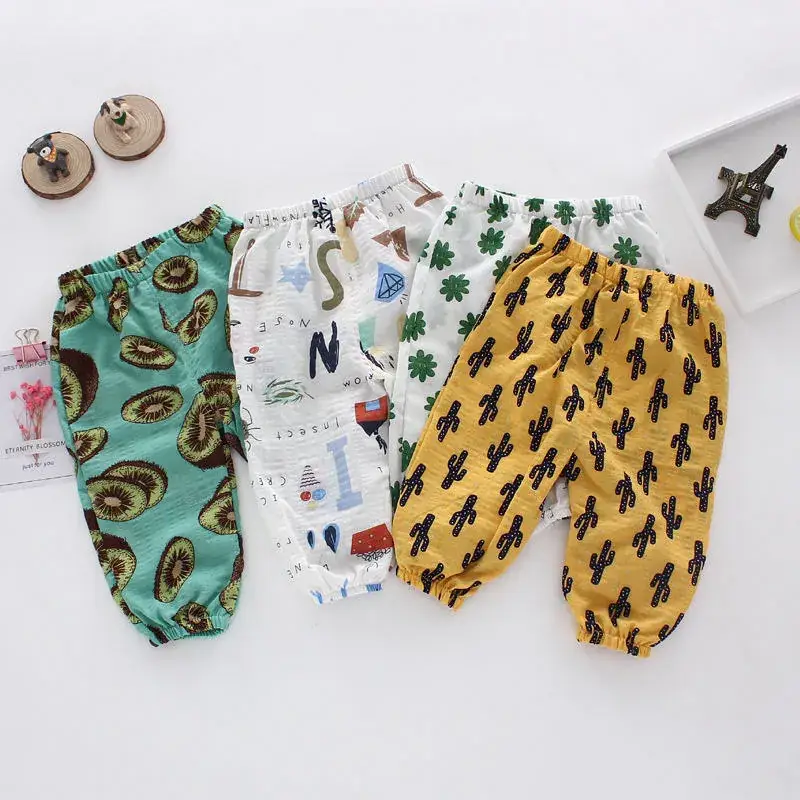 Western Style Striped Baby Pants Boys Girls Summer - Image 19