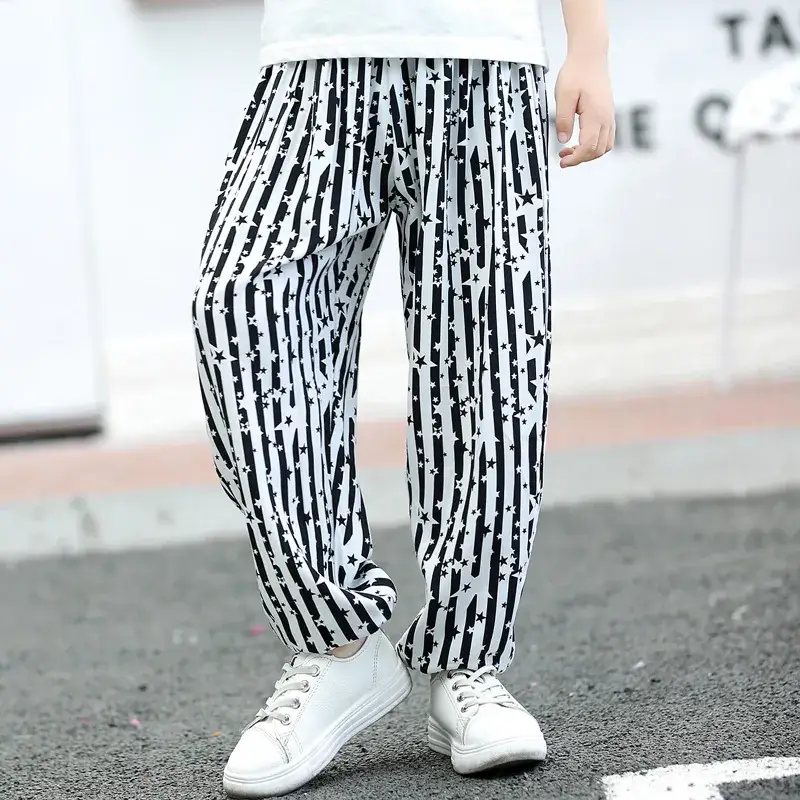 Western Style Striped Baby Pants Boys Girls Summer - Image 13