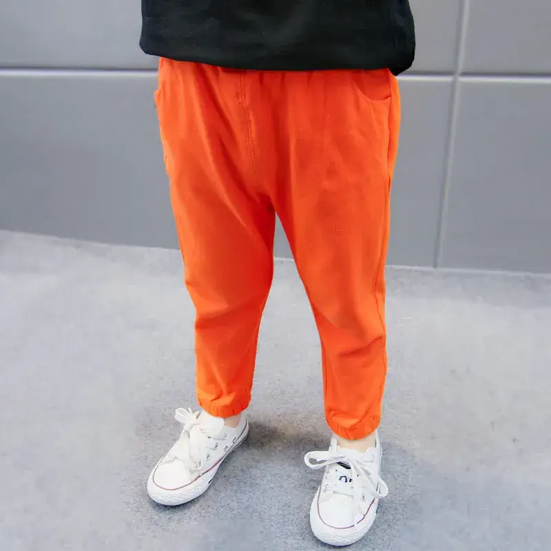 Western Style Striped Baby Pants Boys Girls Summer - Image 15
