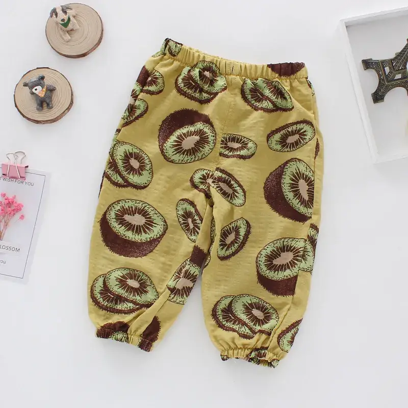 Western Style Striped Baby Pants Boys Girls Summer - Image 4