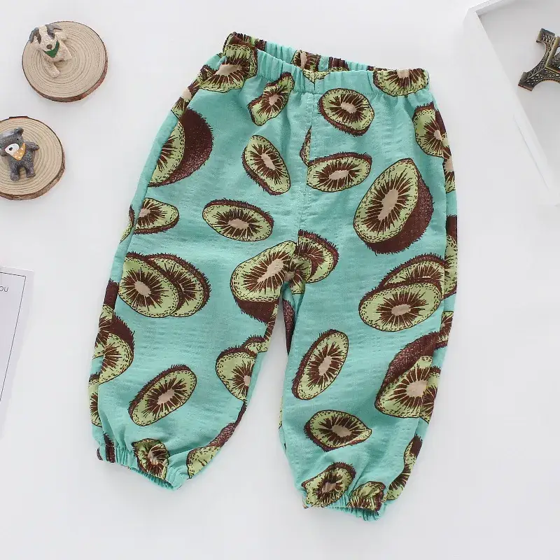 Western Style Striped Baby Pants Boys Girls Summer - Image 5