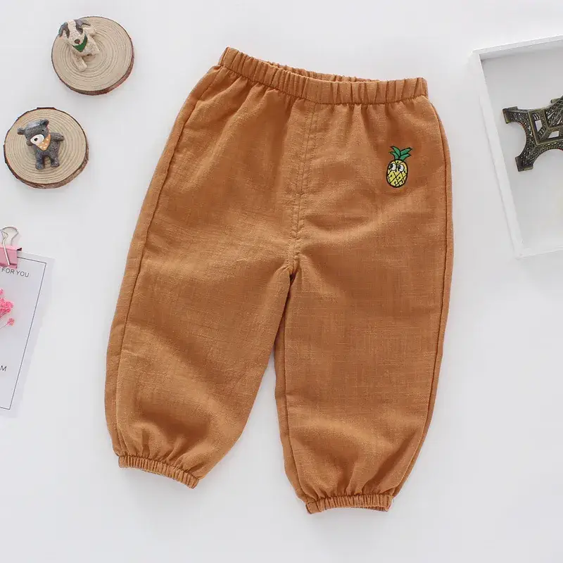 Western Style Striped Baby Pants Boys Girls Summer - Image 7