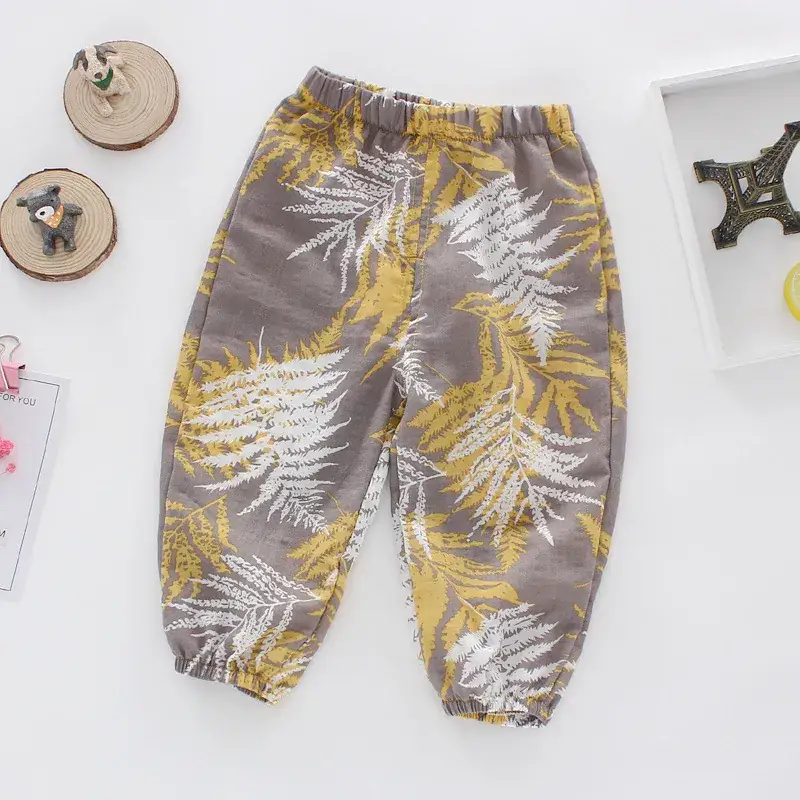 Western Style Striped Baby Pants Boys Girls Summer - Image 9