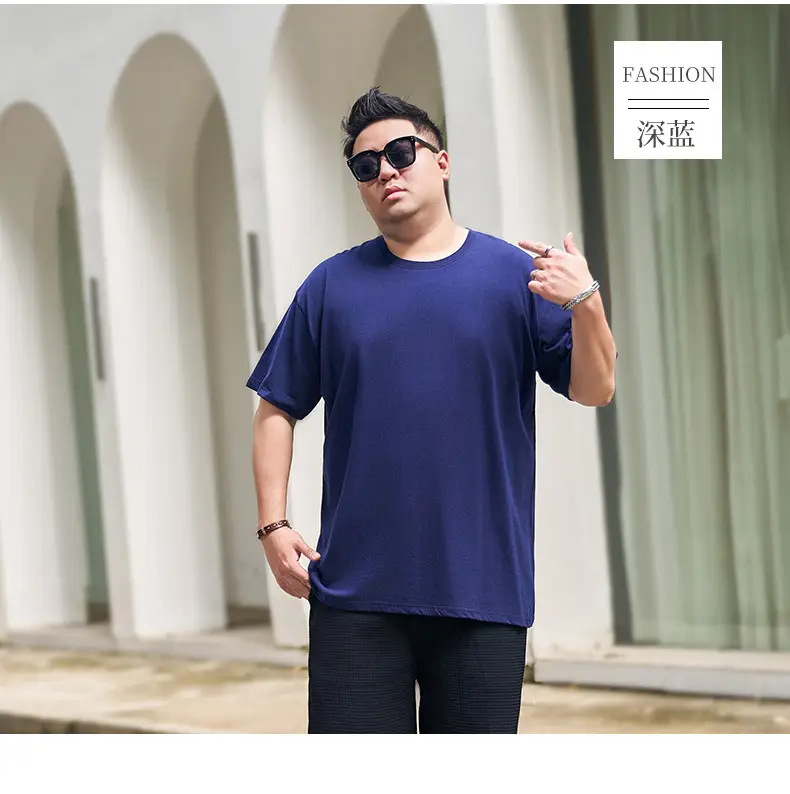Men Navy Blue Fatty Fatty T-Shirt Large - Image 8