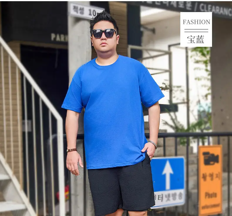 Men Navy Blue Fatty Fatty T-Shirt Large - Image 5