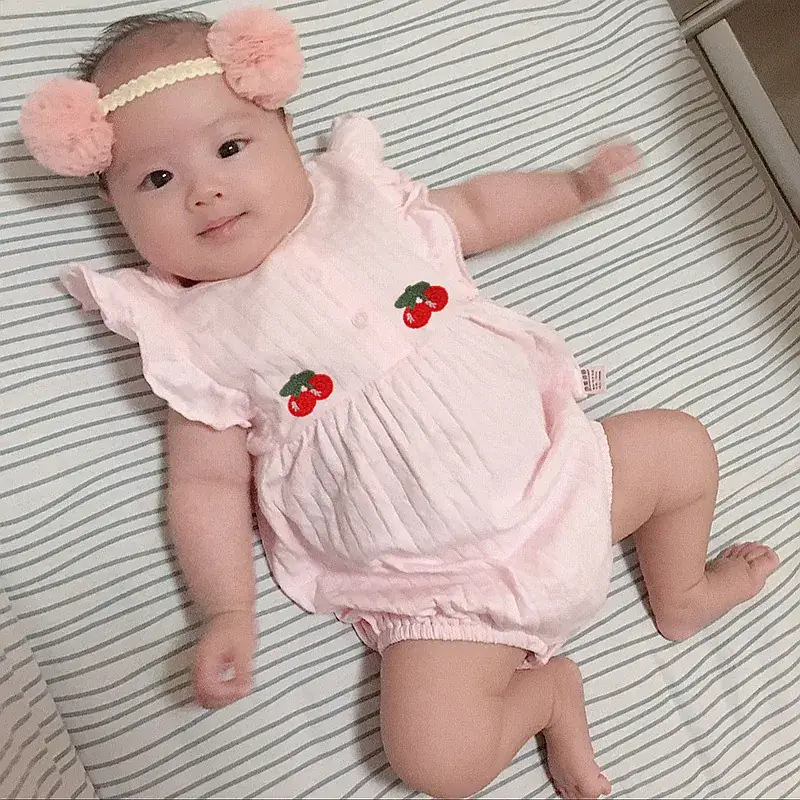 Baby Girl Princess One-Piece Romper Yellow Triangle Design - Image 4