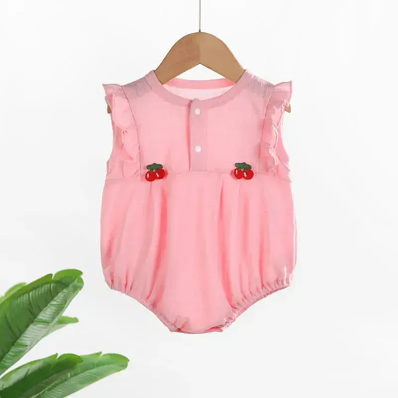 Baby Girl Princess One-Piece Romper Yellow Triangle Design - Image 2