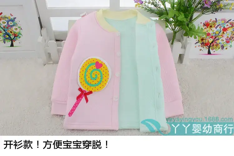 Children Thermal Underwear Set Pink Blue 3Yrs Spring Autumn — feature 11