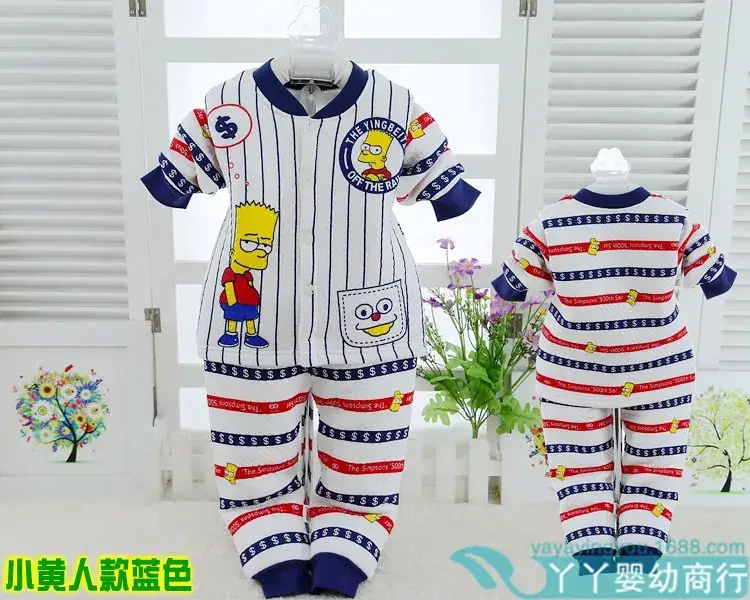 Children Thermal Underwear Set Pink Blue 3Yrs Spring Autumn — feature 3