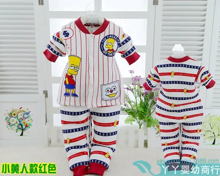 Children Thermal Underwear Set Pink Blue 3Yrs Spring Autumn — feature 4