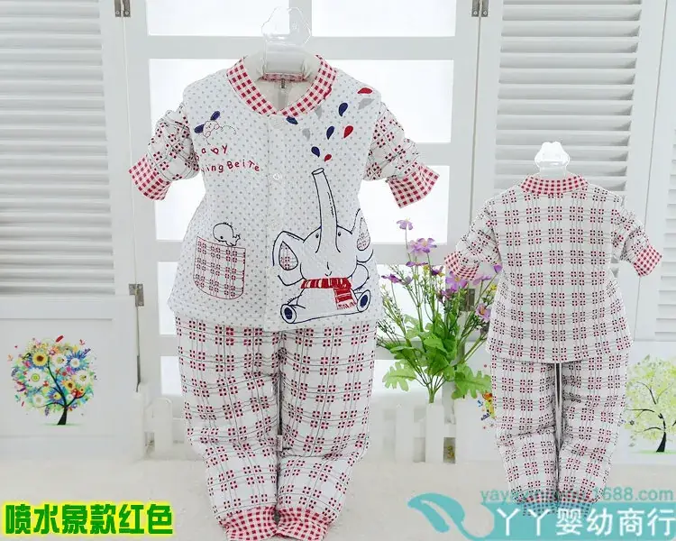 Children Thermal Underwear Set Pink Blue 3Yrs Spring Autumn — feature 6