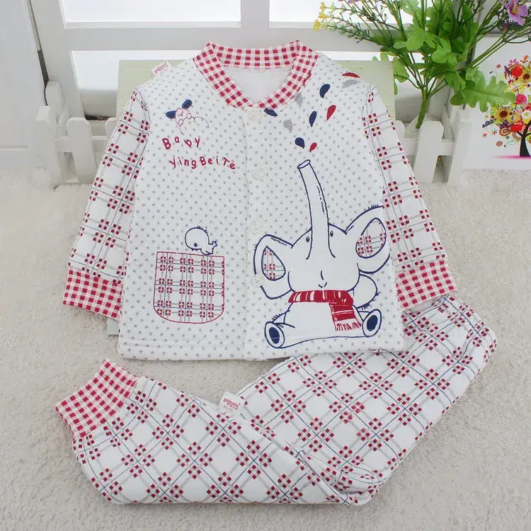 Children Thermal Underwear Set Pink Blue 3Yrs Spring Autumn - Image 2