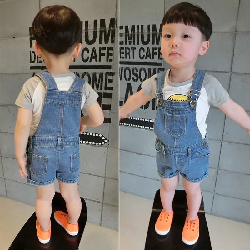 Baby Denim Overalls Set for Girls Summer Casual Wear - Image 4