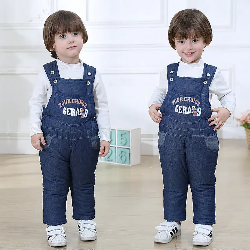 Baby's Fleece Lined Camouflage Overalls Blue - Image 4