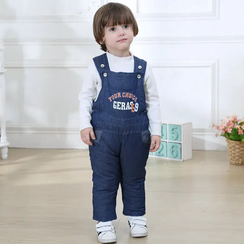Baby's Fleece Lined Camouflage Overalls Blue - Image 6