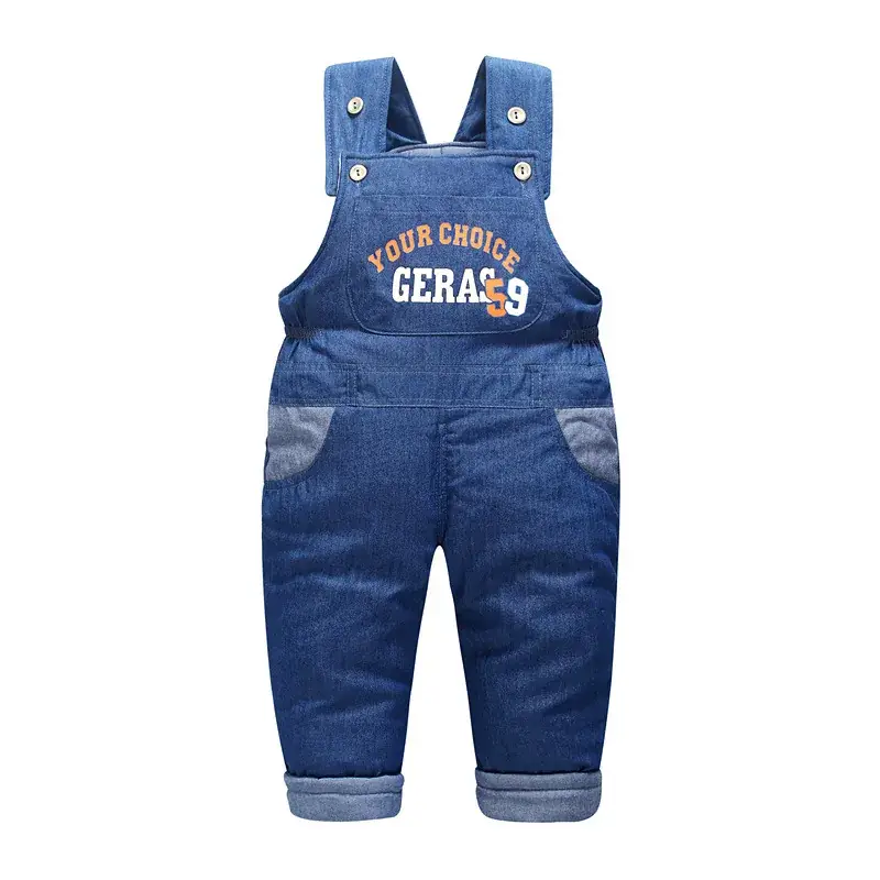 Baby's Fleece Lined Camouflage Overalls Blue - Image 2