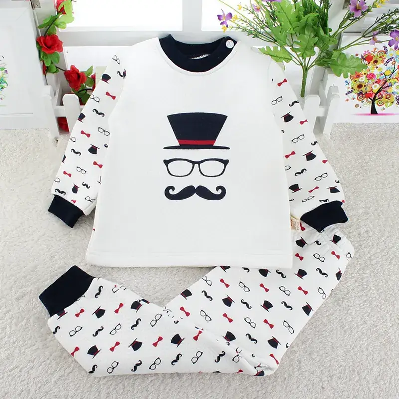 Fleece Lined Baby Underwear Set for Boys Girls