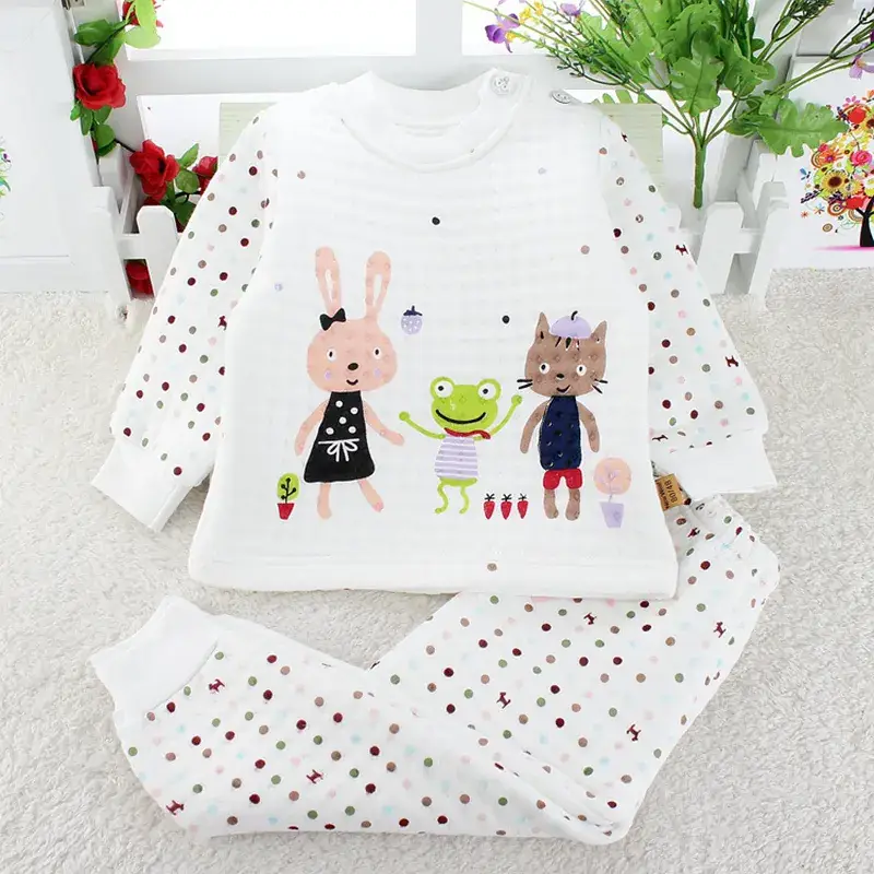 Fleece Lined Baby Underwear Set for Boys Girls