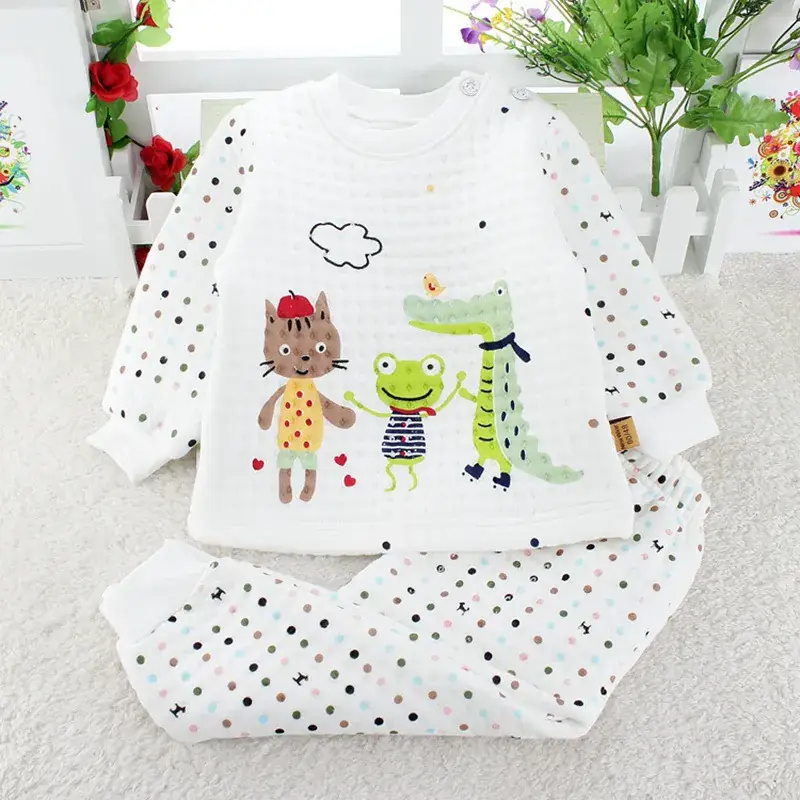 Fleece Lined Baby Underwear Set for Boys Girls