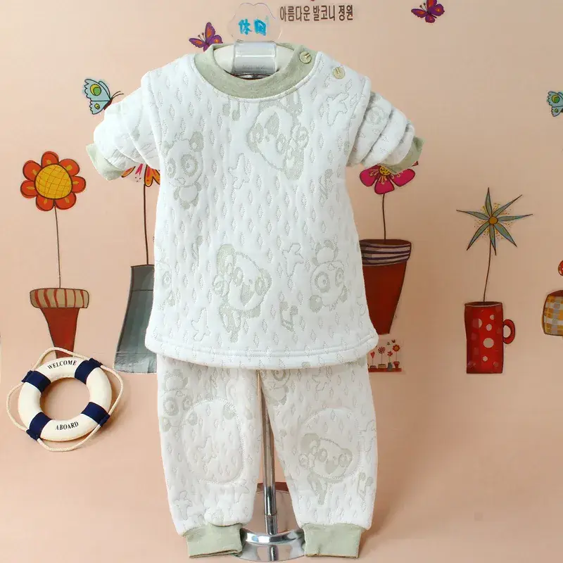 Fleece Lined Baby Underwear Set for Boys Girls