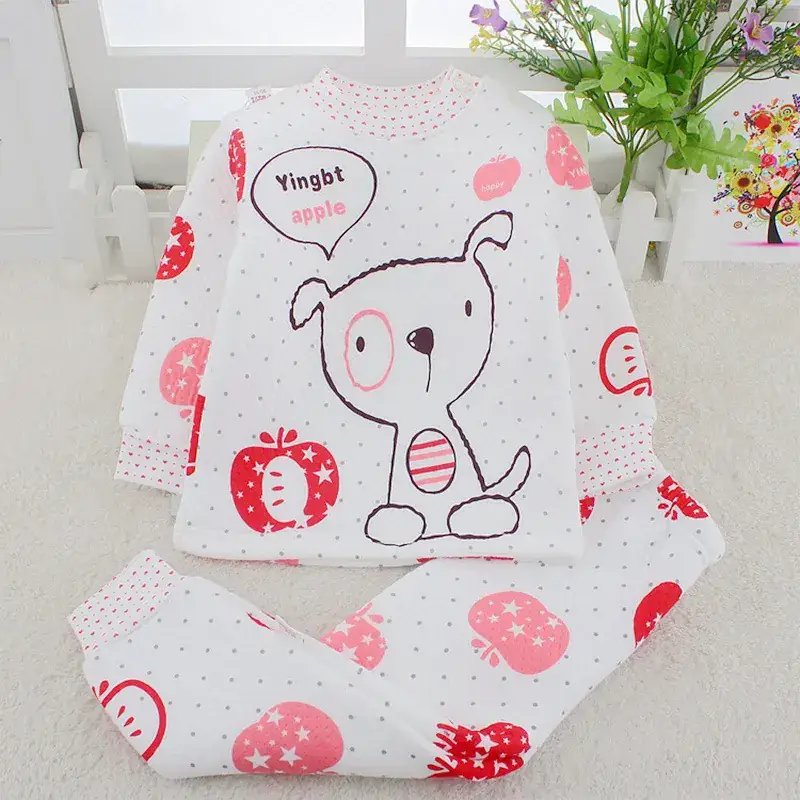 Fleece Lined Baby Underwear Set for Boys Girls