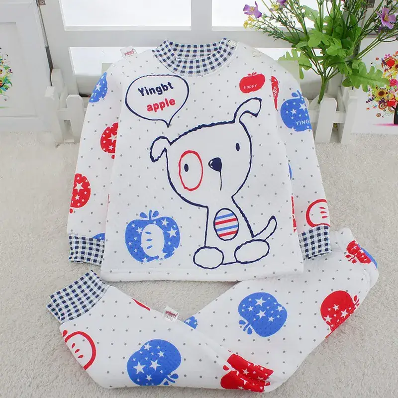 Fleece Lined Baby Underwear Set for Boys Girls