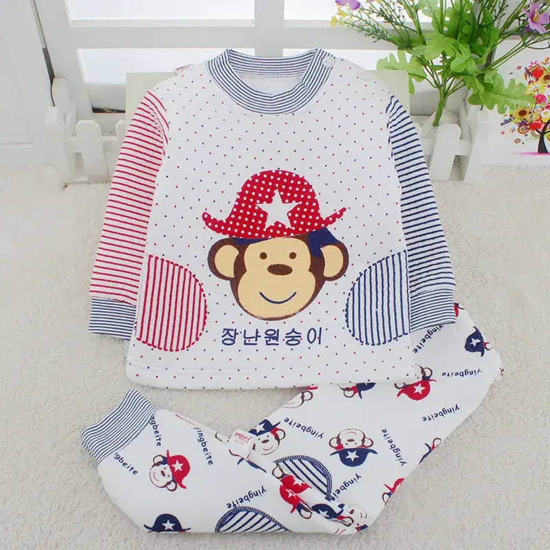 Fleece Lined Baby Underwear Set for Boys Girls